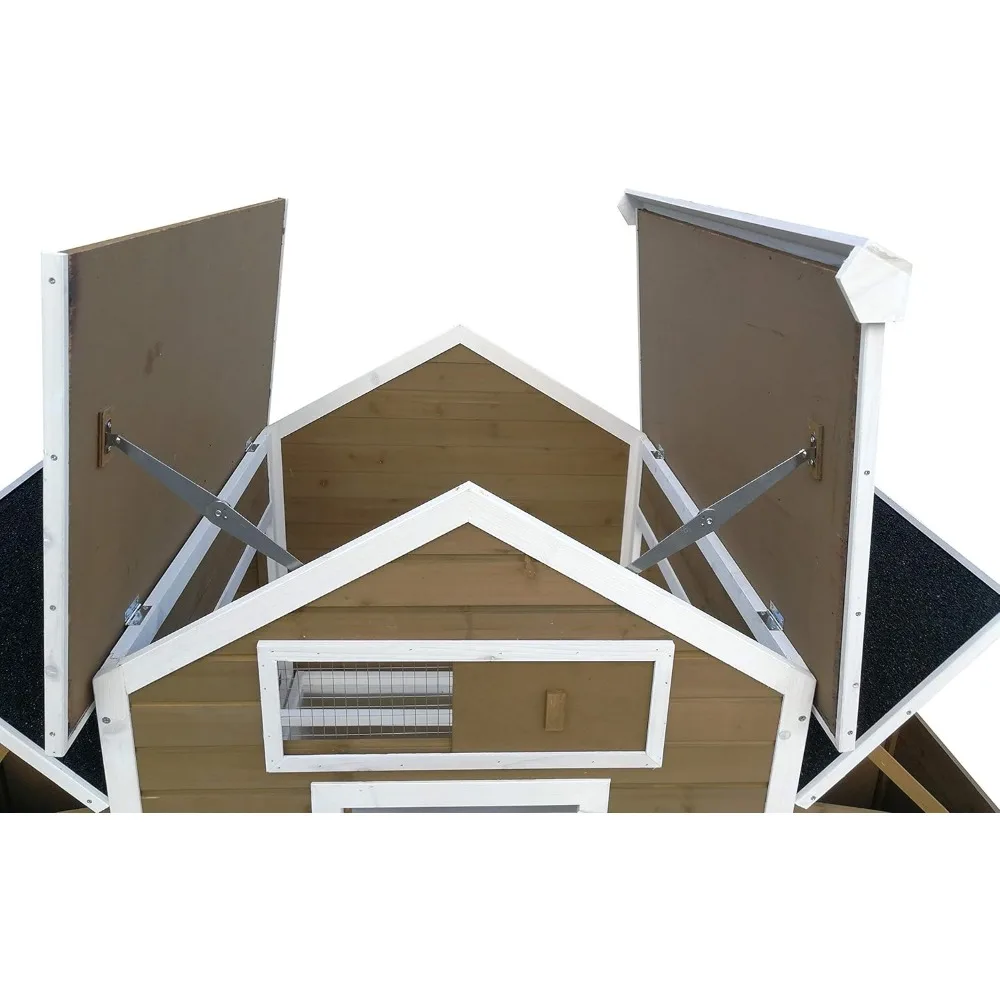 حظيرة دجاج في الفناء الخلفي تتسع لـ 4-8 دجاج مع 6 صناديق تعشيش - جديدة