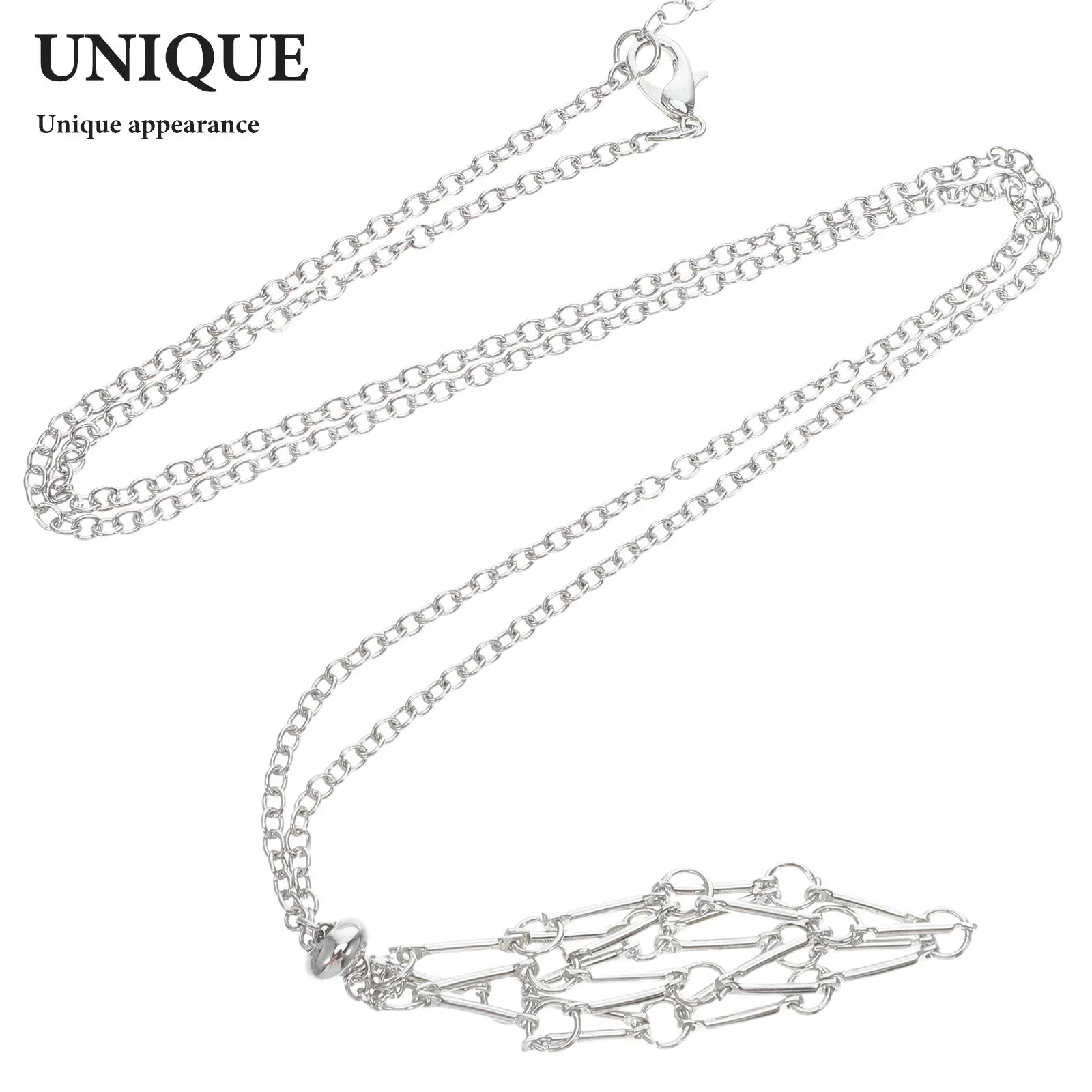 6Pcs Adjustable Crystal Cage Necklace Pendant Holder with Chain for Stones, DIY Jewelry Making