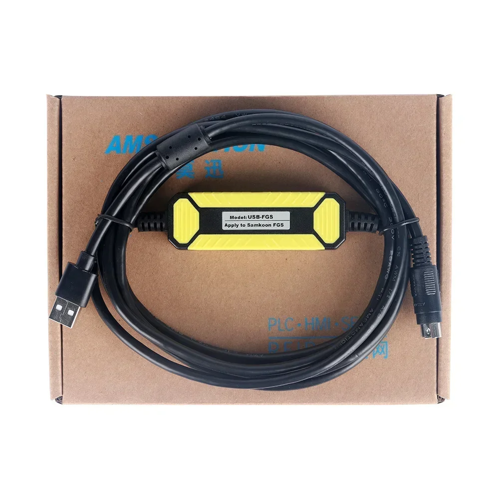 USB-FGS para Samkoon FGs Series Cable de programación PLC Puerto USB Descarga Línea de comunicación
