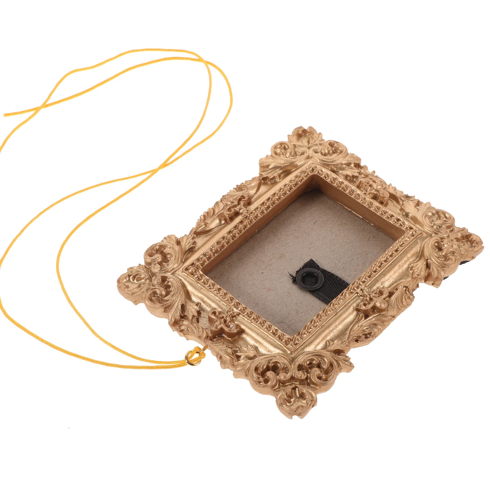 

Gothic Decor Gold Picture Frames Mini Hanging Ornament Tree Photo Christmas Decorations