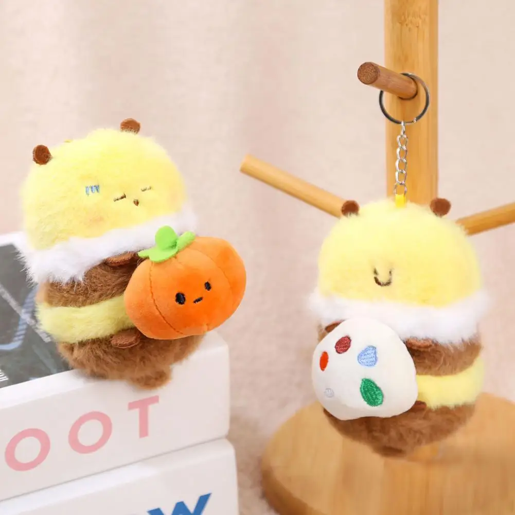 Uroczy pluszowy breloczek w kształcie pszczoły miodnej, miękka zabawka dla dzieci, uroczy prezent urodzinowy dla chłopców, dziewcząt, przyjaciół, dla par.