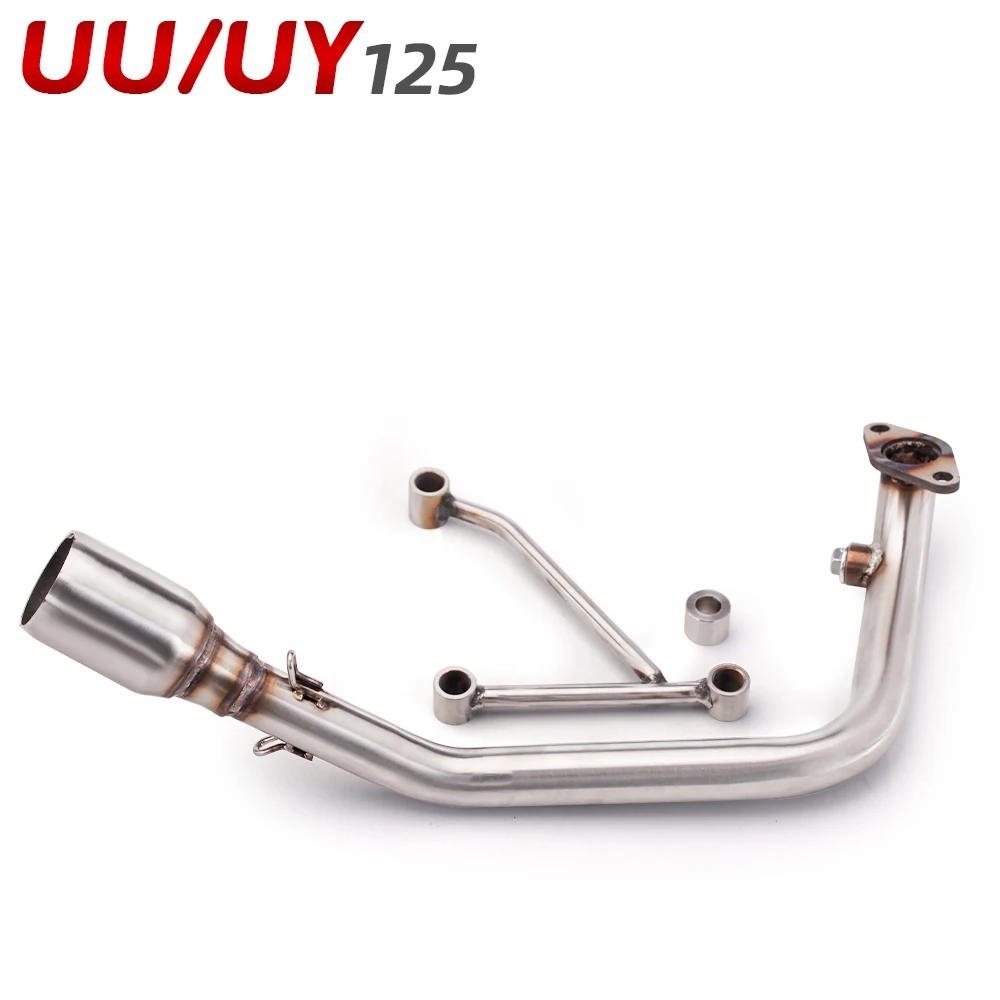 Motorcycle UU UY 125 Exhaust Full System Slip On For SUZUKI UU125 UY125 Exhaust Muffler Escape Slience