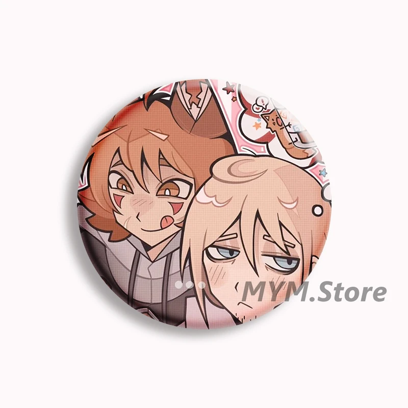 Boyfriend to Death Anime Soft Button Pin BTD Ren hana Fun Meme Brooch Badge Bag Decor Accessories Fans Collect Gamer Gifts