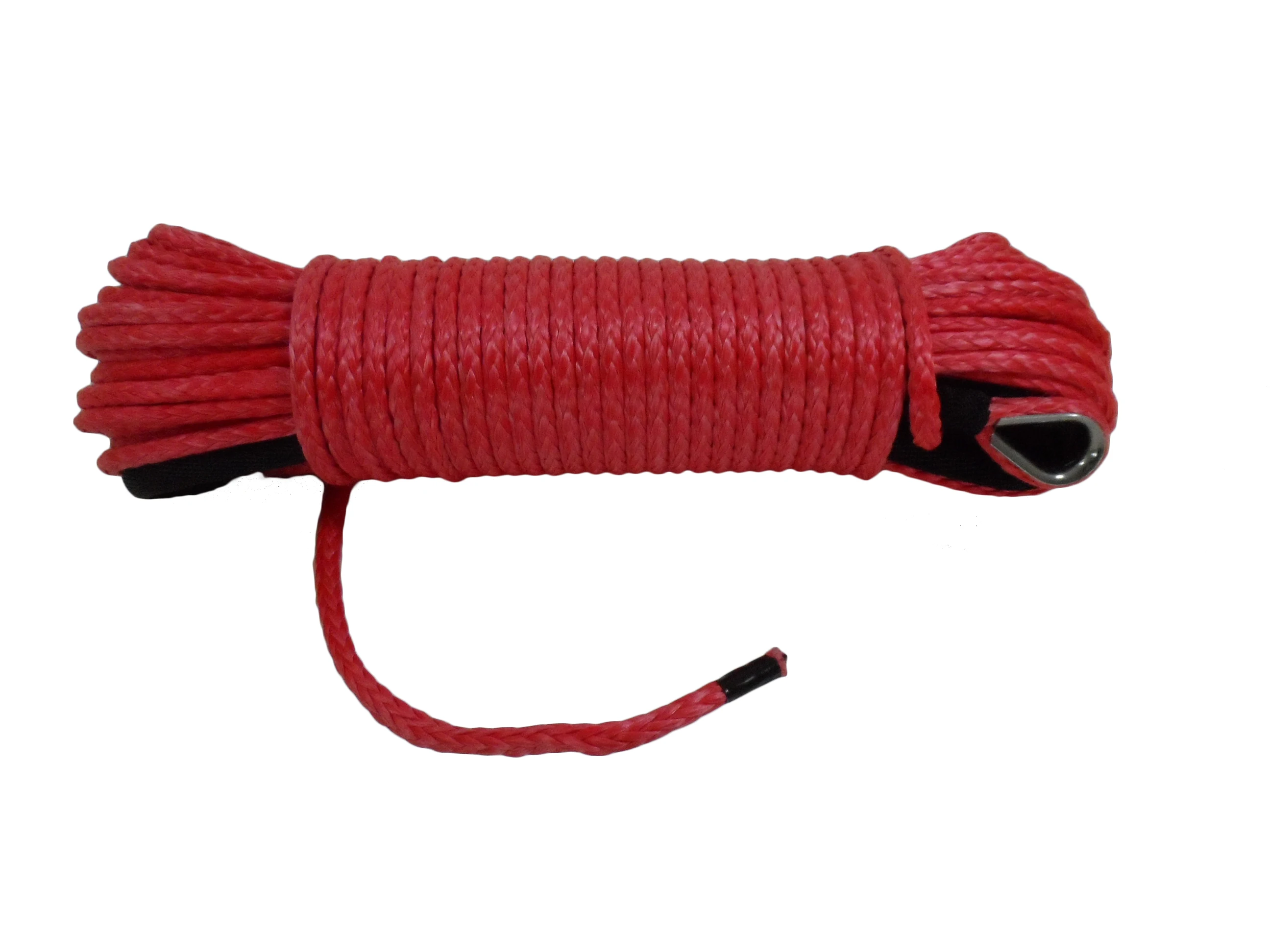 

Red 6mm*30m Durable Synthetic Winch line ,Recovery Cable for 4WD ATV SUV Truck Boat Winch