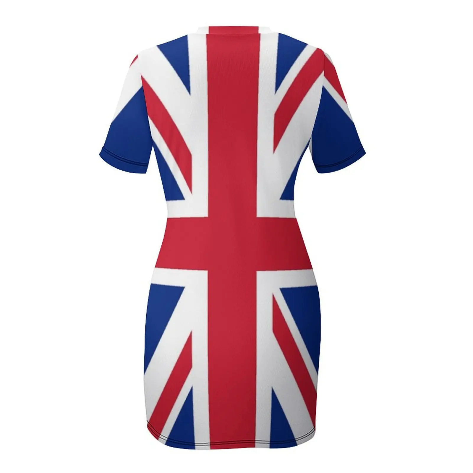 Union Jack Short Sleeved Dress Elegant gown Women's clothing summer dress beach dress