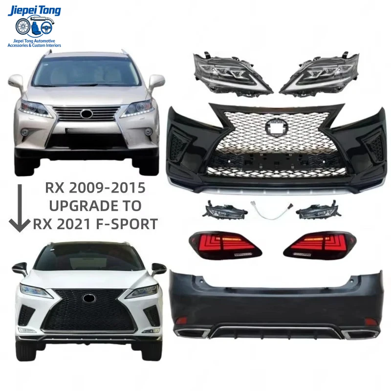 

2020 Model Upgraded Body Kit for Lexus RX RX200T RX270 RX300 RX350 RX450H 2009-2015 PP Plastic Car Bumper