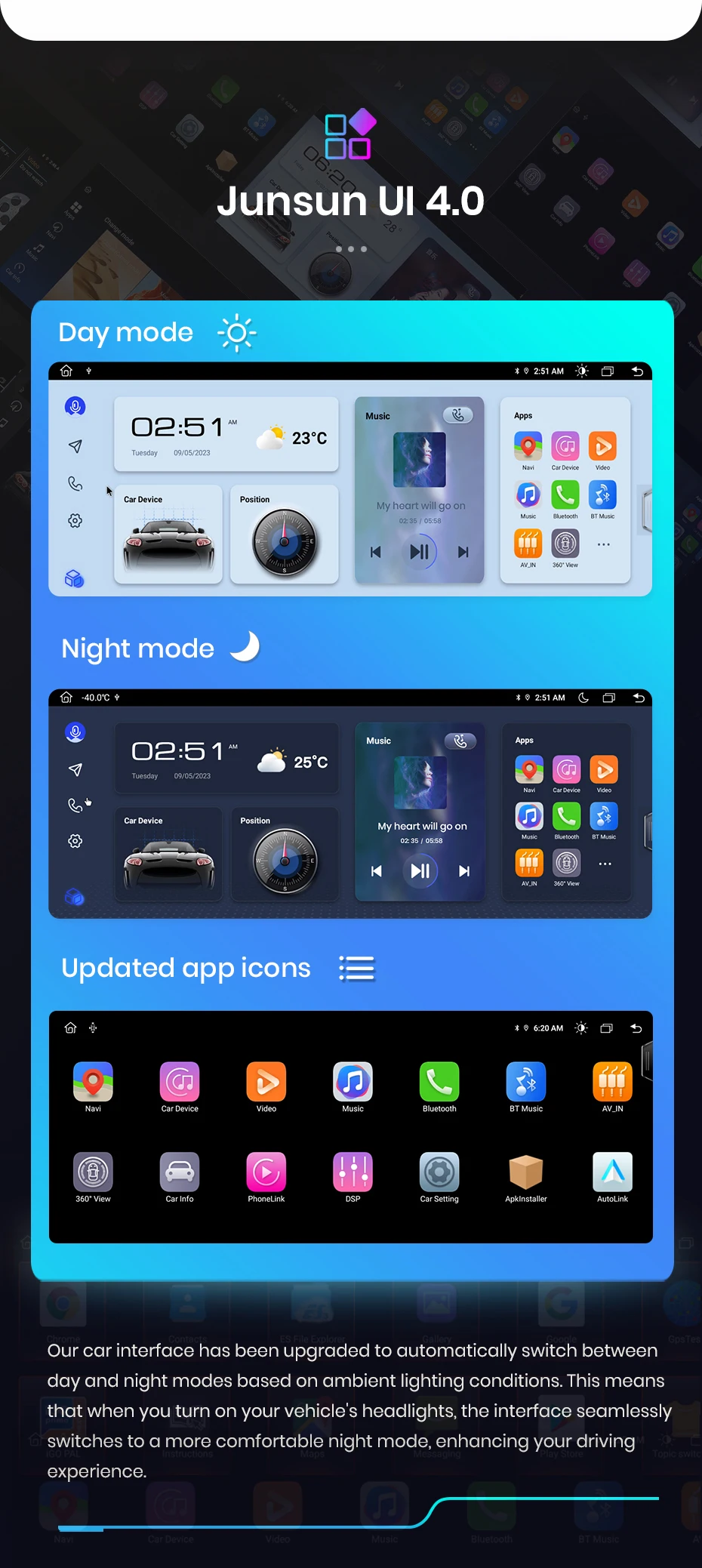 Junsun Drahtlose CarPlay Andorid Auto Auto Radio Für BMW 3/4 Serie F30 F31 F34 F32 F33 F36 2018-2021 EVO System GPS Navigation – Detail 6