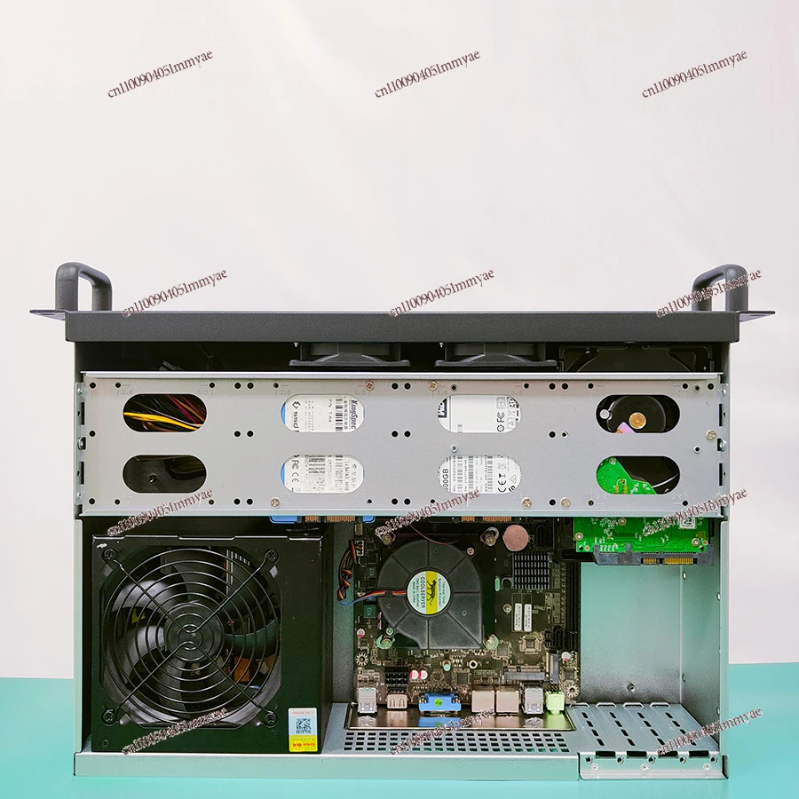 2U industrial control chassis short 300 deep matx main board PC power multi hard disk bit