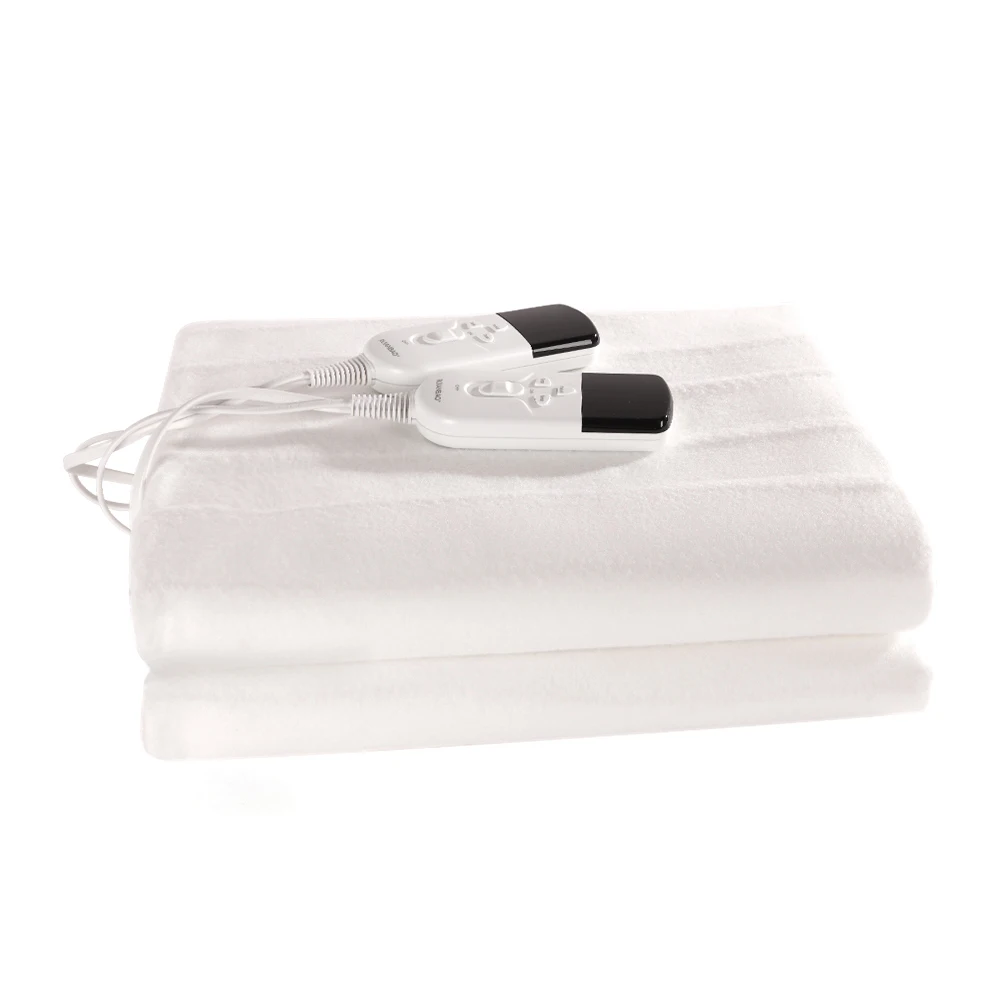 RUIANBAO Heizdecke, Heizdecke, Timer, beheiztes Pad, Königin, 160 x 140 cm, 220 V, Dual-Control-Thermomatratze, beheizter Bettwärmer