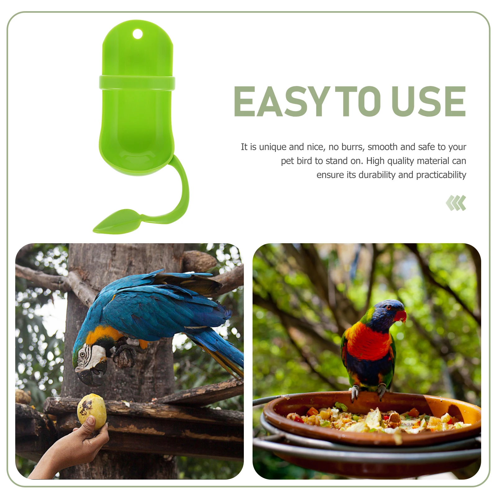 

Parrot Cuttlefish St Bird Feeder Durable Wear Resistant Poultry Eating Bowl Pet Accessories Container