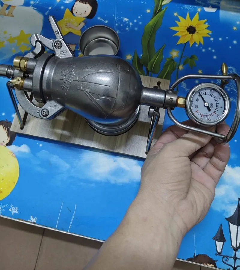 

Hand Popcorn Machine 368ML Open Firing Popcorn Puffing Machine Stainless Steel Mini Popper