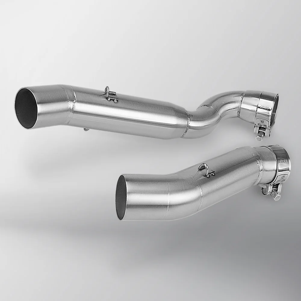 For GSX-R 1000 2009-2016 Motorcycle Exhaust System Dual Mid Pipe And Cannon Tail Muffler Kit Moto Parts