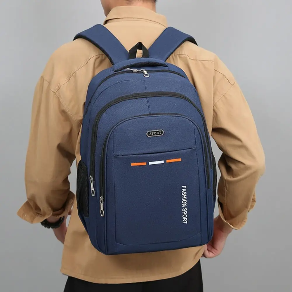 Zaino semplice in tela di grande capacità Borsa per studenti Zaino per studenti Oxford Multipocket Borsa a tracolla per laptop Business