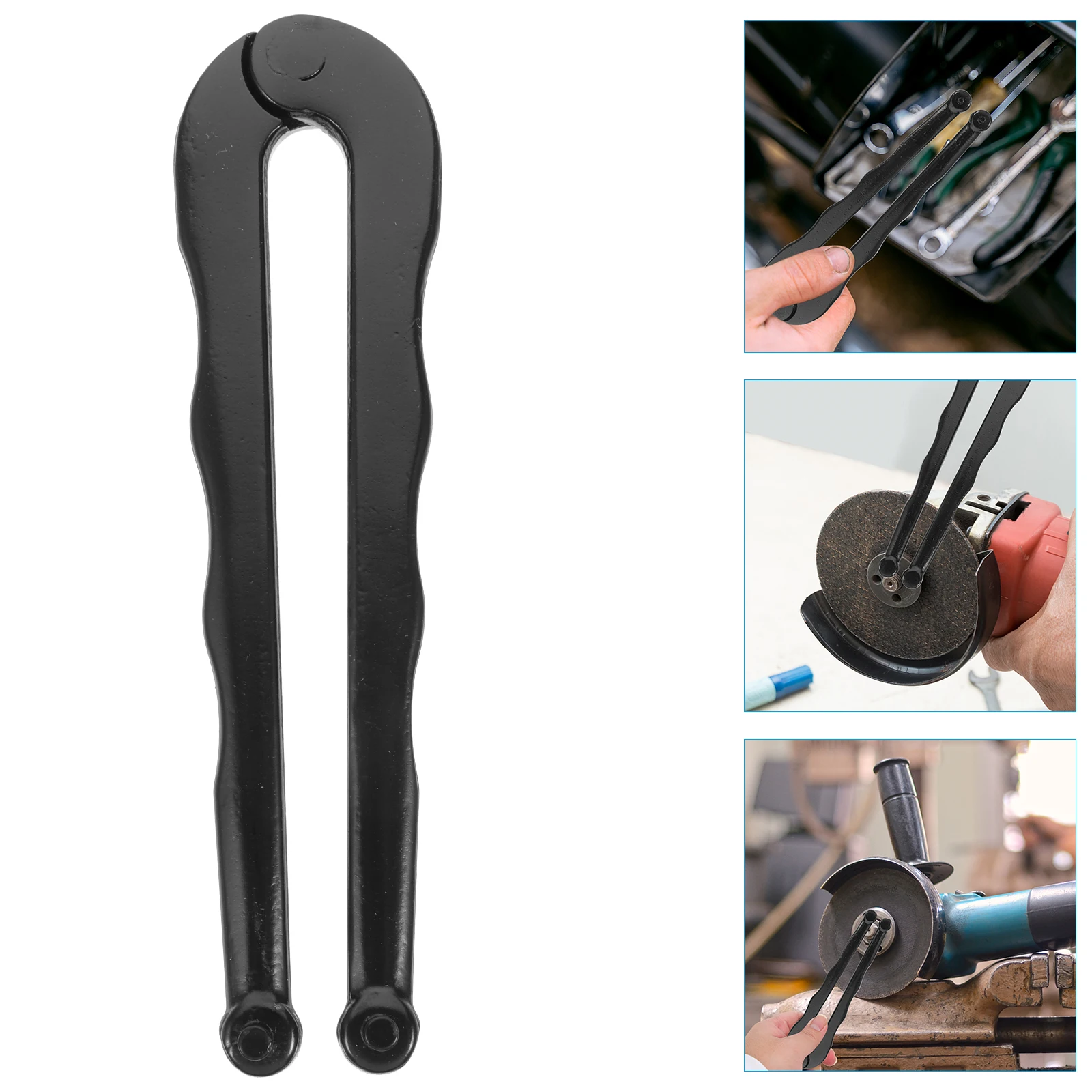 

Adjustable Face Spanner Wrench Strong Handle Angle Grinder Removal Tool Compact Design Service Brake Line Wrench 5Mm Thin Large