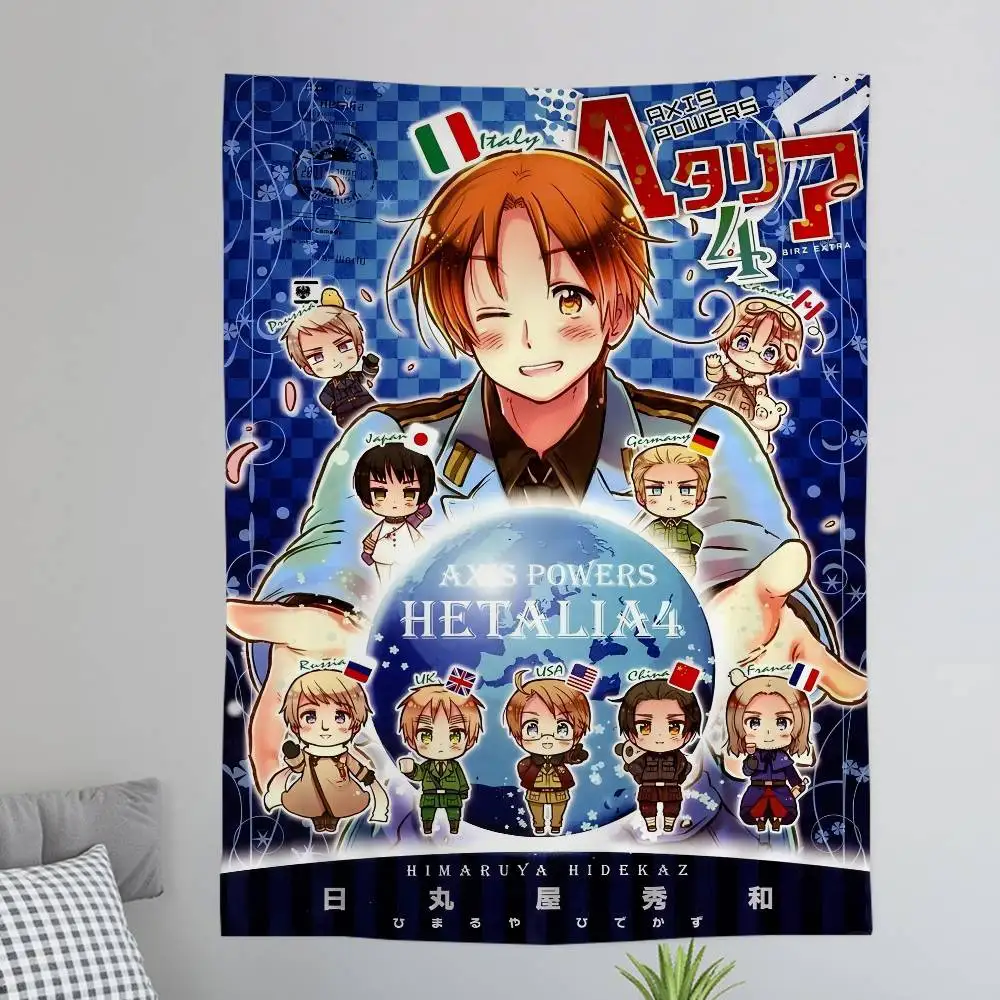 Anime Cartoon Hetalia Axis Powers Hippie Wall Hanging Tapestries Bohemian Wall Tapestries Mandala INS Home Decor