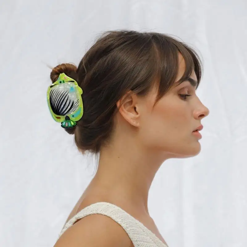 652F Hair Claw Clip for Princess Whale Large Catch Hair Barrettes Unique Adornment Hairpin Fashion Unique Ornamentation