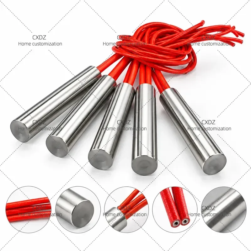 Single Head Electric Heating Tube 220V 380V High Power Stainless Steel Mold Heating Rod Industrial Immersion Heater Element