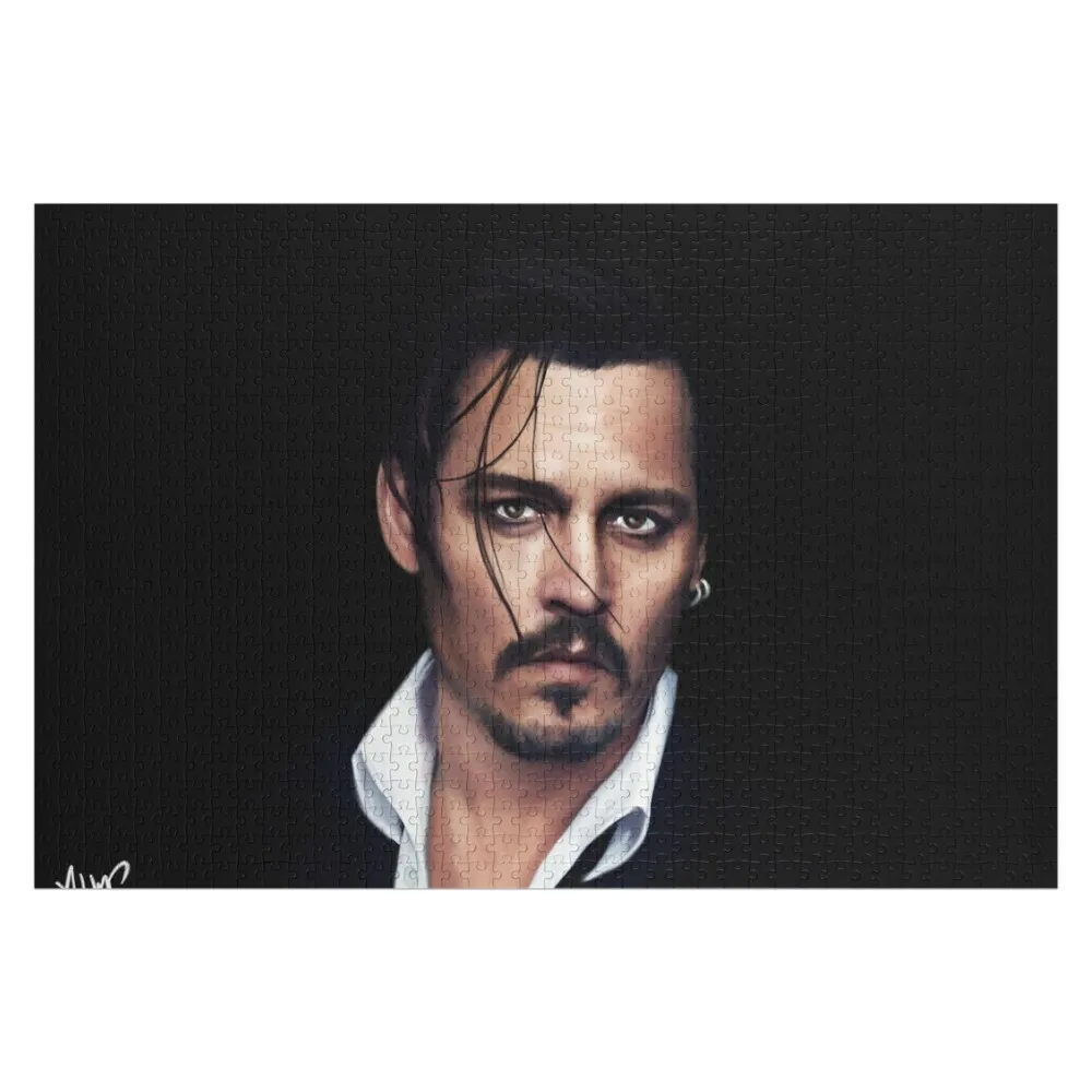 

Пазл с Джонни Деппом, персонализированные подарки, произведения искусства, персонализированный деревянный пазл для взрослых