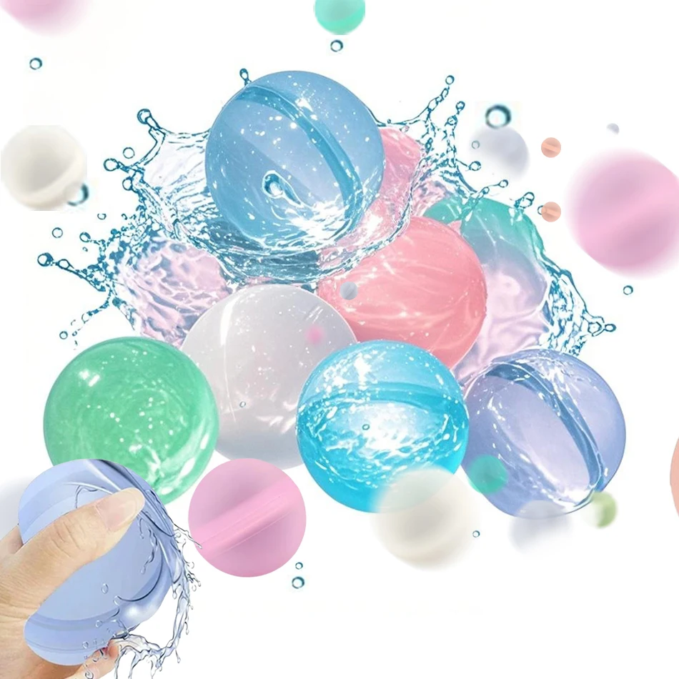 

2025 Reusable Water Balloons Refillable Water Balloon Quick Fill Self Sealing Water Bomb Splash Balls for Kids Swimming Pool Kid