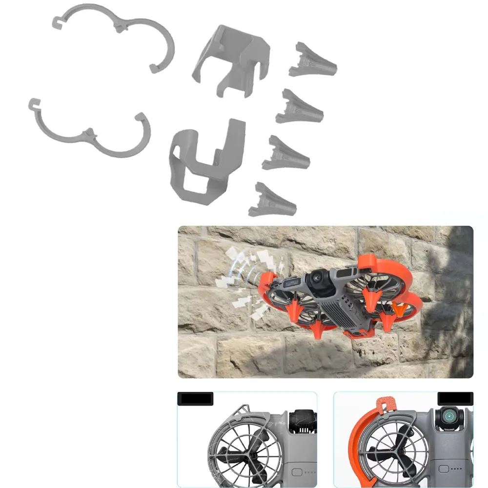 

​for DJI NEO 2 Protective Cover Landing Gear Lens Protection Case Drone Accessories Black Orange Gray