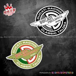 For Scrambler Classic Cafe Meccanica helmet motorcycle Stickers motor bike Decals Waterproof 12