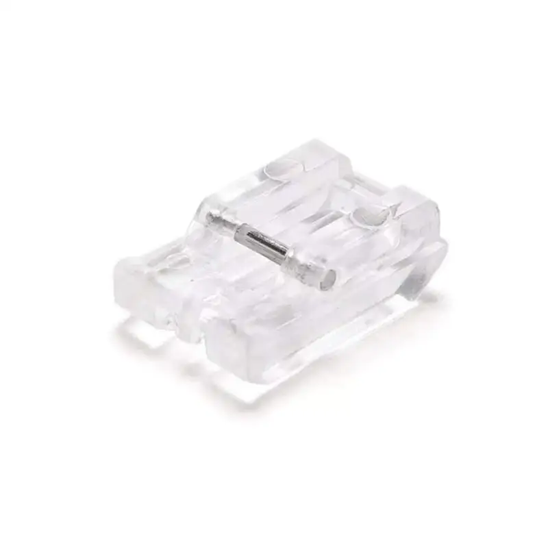 Transparent Invisible Zipper Foot, Plastic Household Sewing Machine Parts, Presser Foot for Singer Brother White Janome Juki