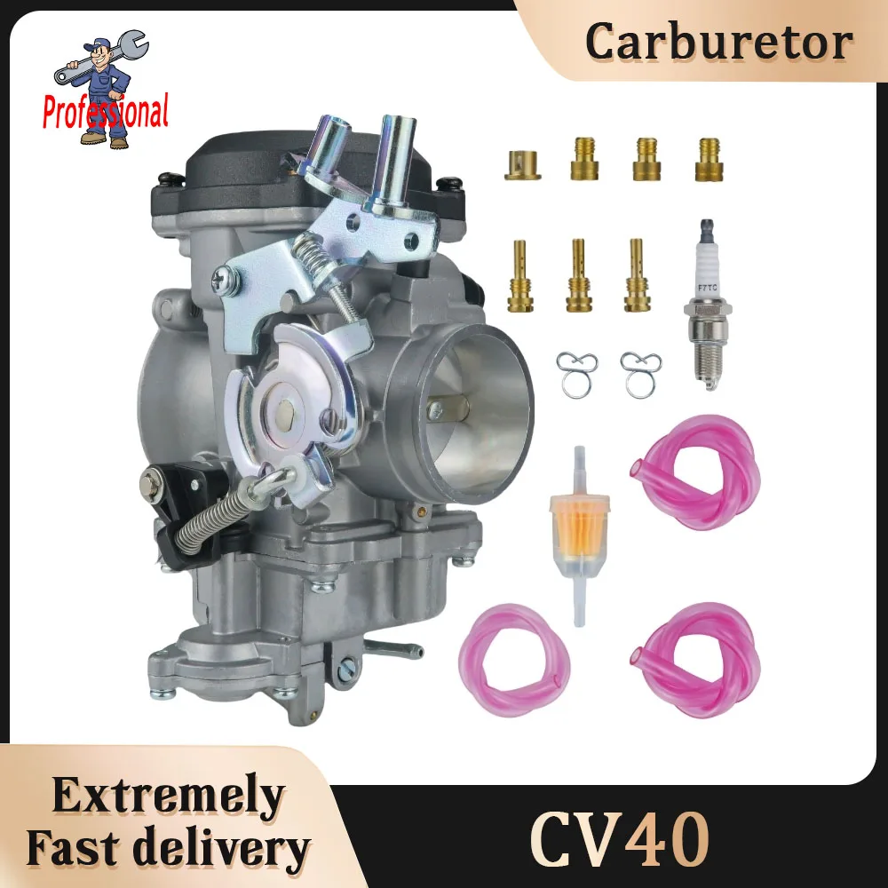 

40mm CV40 Motorcycle Carburetor For Harley-davidson Sportster 883 1200 Dyna Super Glide Heritage Softail Low Rider Road King