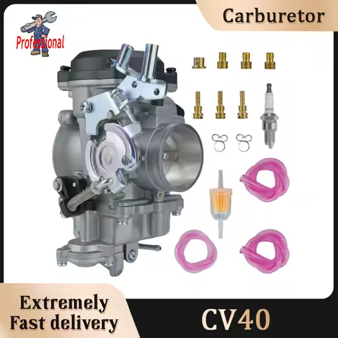 40mm CV40 Motorcycle Carburetor For Harley-davidson Sportster 883 1200 Dyna Super Glide Heritage Softail Low Rider Road King