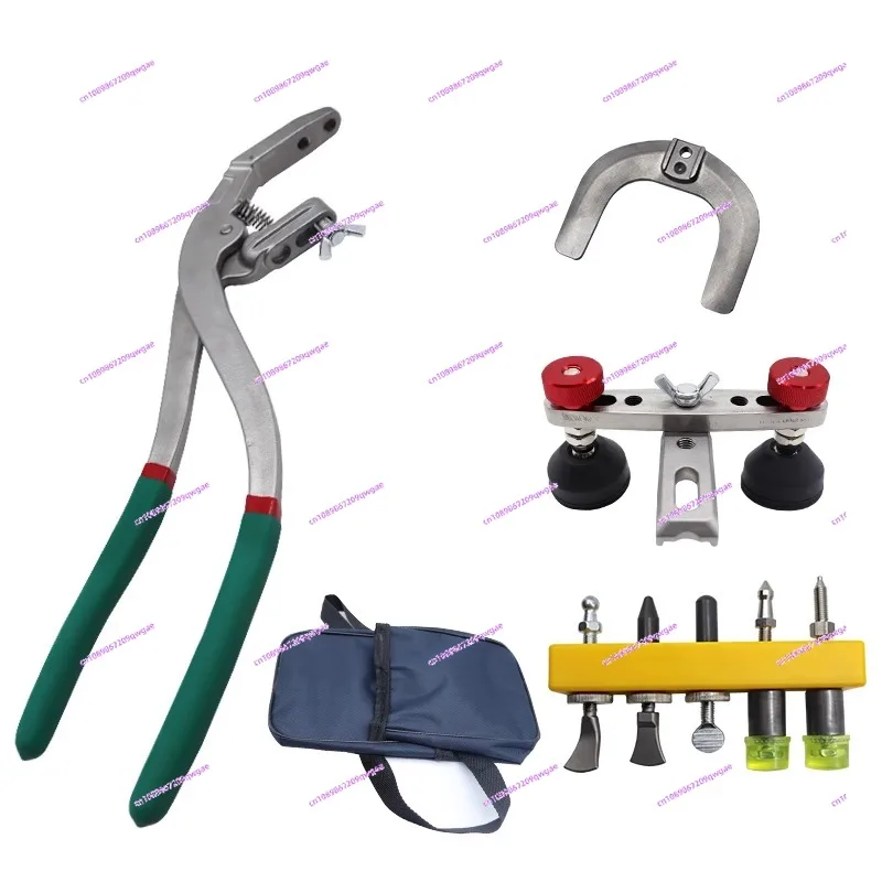 

Набор для ремонта вмятин без покраски автомобиля, щипцы для обжима кромок вмятин кузова, противоскользящая ручка, портативные металлические обжимные тиски, набор инструментов для ремонта кромок крыла