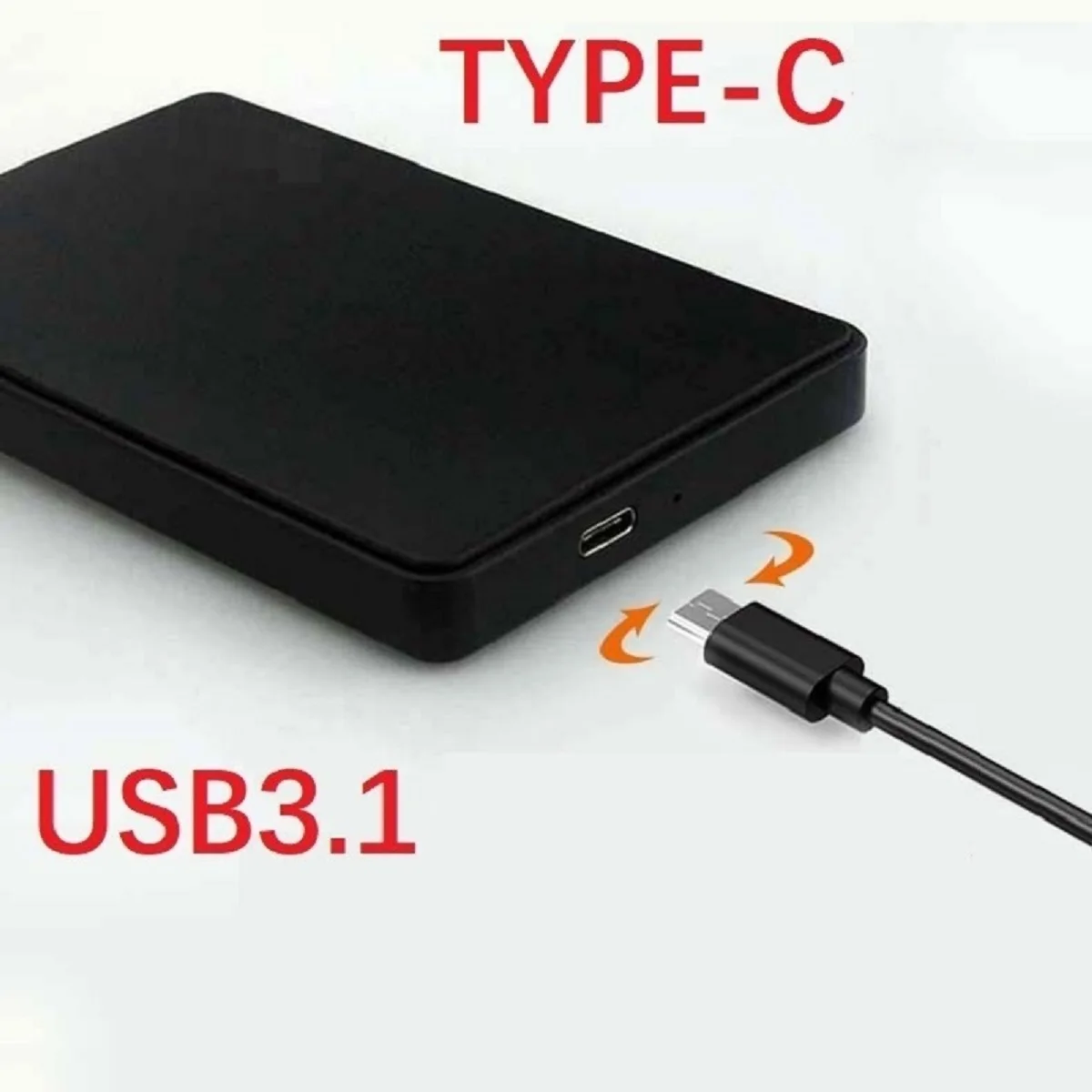 מארז כונן קשיח USB3.1 SATA בגודל 2.5 אינץ' לאחסון חיצוני של כונני SSD
