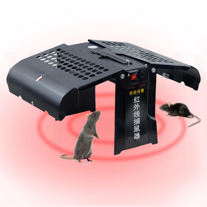 Fully automatic infrared sensing Mousetrap Intelligent detection and immediate capture Household Mouse Catcher Reusable Rat Cage