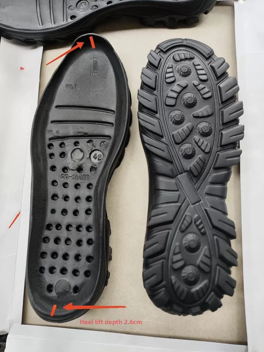 Ultra-Light Sporty Casual Leather Shoes Replaceable Sole Wear-Resistant Non-Slip Large Size 48 Available