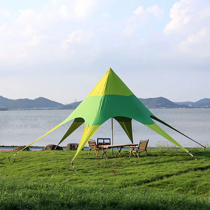 

3-4 People Outdoor Camping Canopy Tent Sunshade Portable Rainproof Canopy Star Canopy