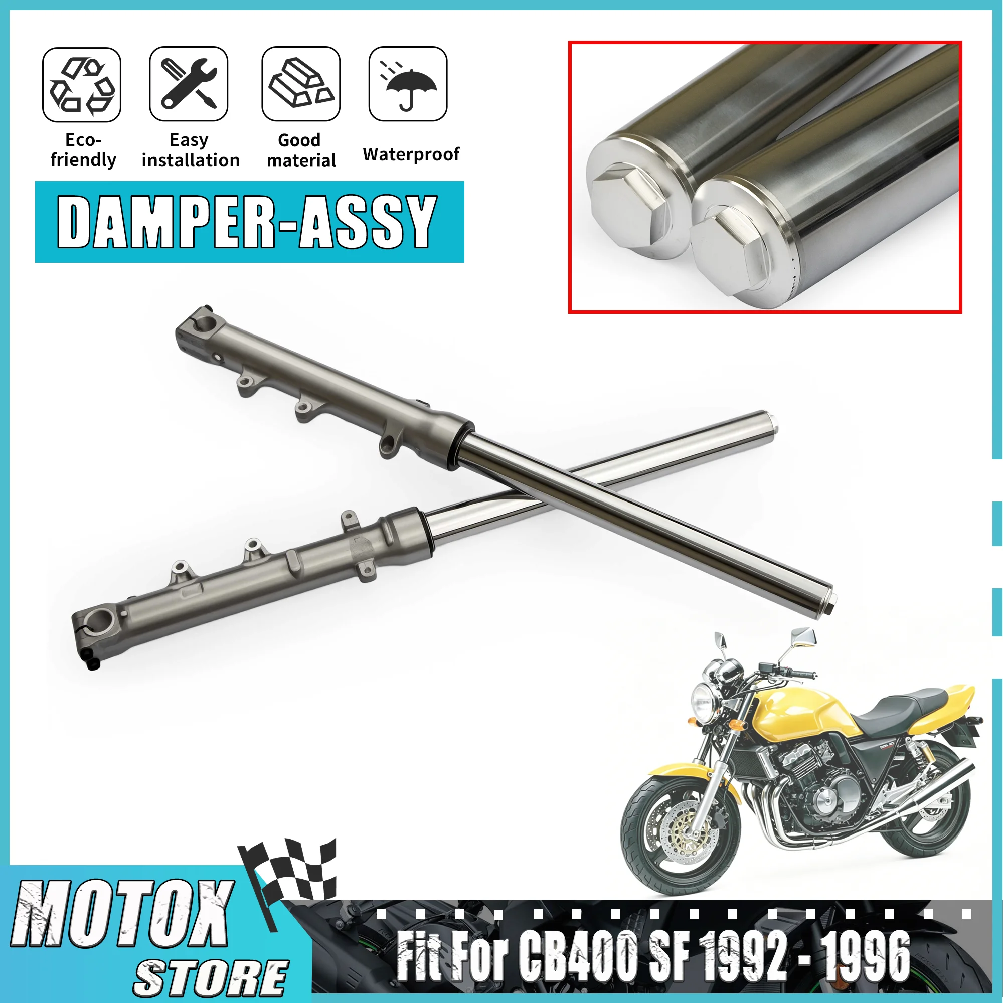 Fit For Honda CB400 SF 1992 - 1996 1993 1994 1995 Motorcycle Front Suspension Fork Inner Tubes Set