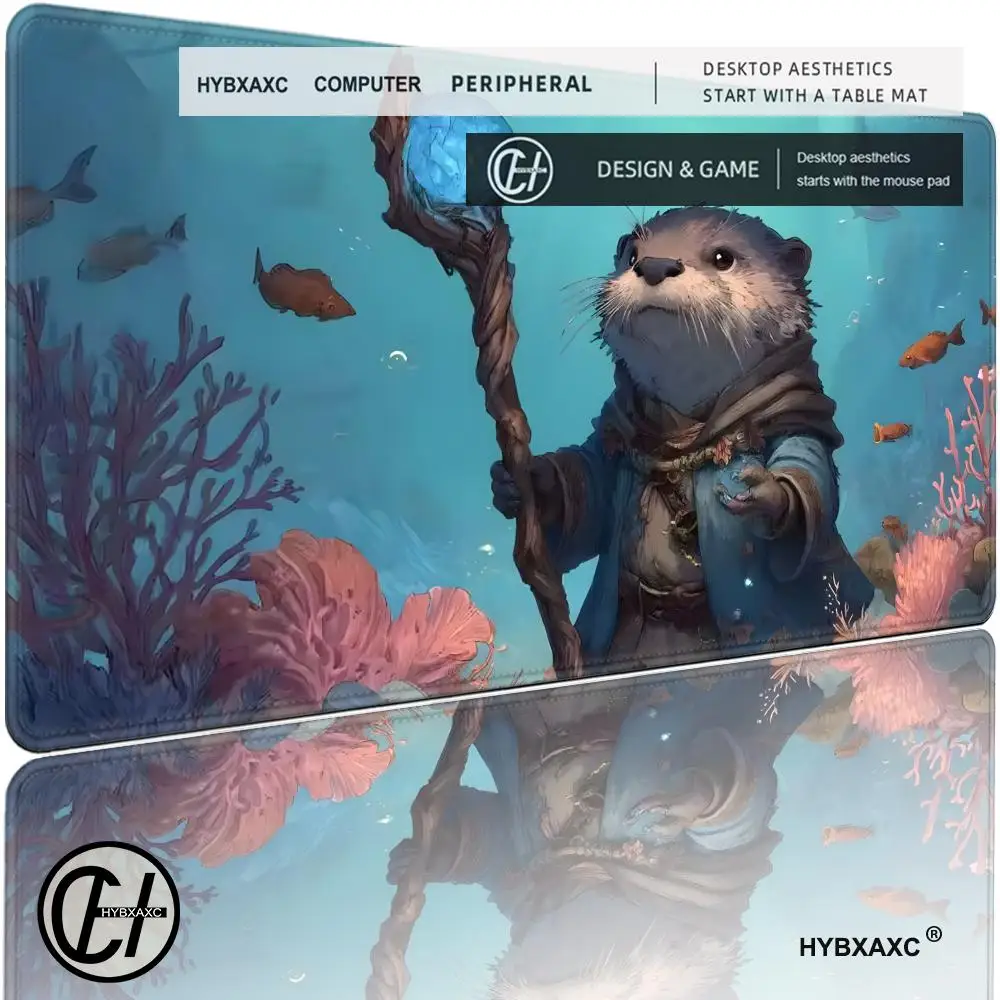 

Ретро-коврик для карточных игр Magic: The Gathering с изображением волшебника-оттера, игровой коврик для MTG, коврик для настольных игр, коврик для командных битв, магический коврик для игр.