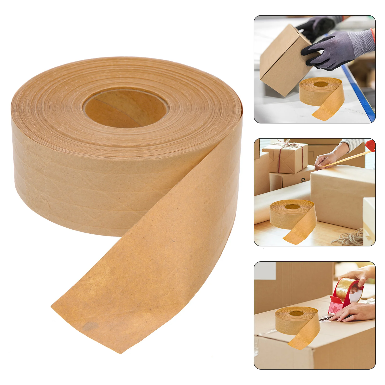 

Self-Adhesive Craft Paper Tape Writable Flatback Tape for Household Packaging and Sealing DIY Projects Packaging Accessory
