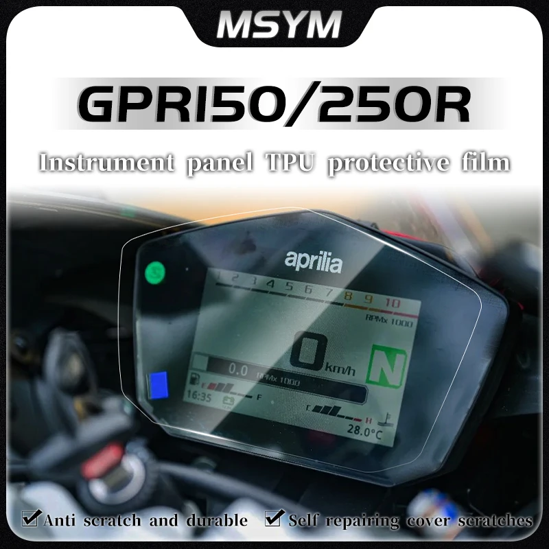 

For Aprilia GPR150R GPR250R 2021 Motorcycle Scratch Cluster Screen Dashboard Protection Instrument Film Accessories