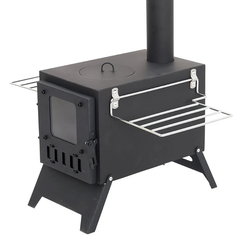 Outdoor multi-functional wood stove, winter fishing equipment, picnic stove, outdoor heating tent stove