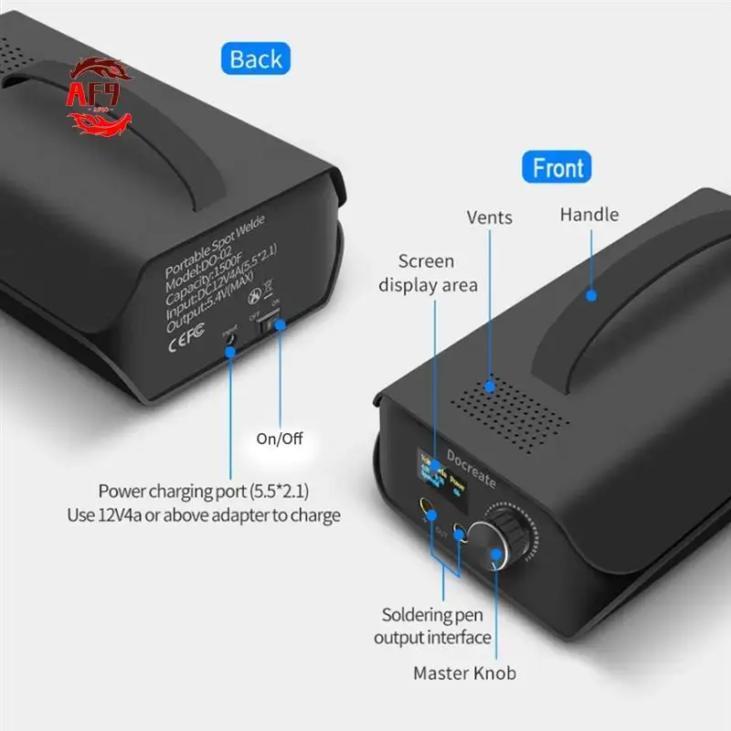 

AF90-Docreate 0,3 мм Аппарат для точечной сварки Никелевый портативный аппарат для точечной сварки Конденсатор Фарада Мини-домашний сварочный аппарат с литиевой батареей 18650 (вилка стандарта США) Dura