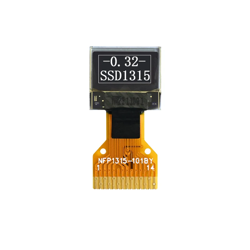 (2Pcs) 0.32 inch OLED Display 60x32 Resolution SSD1315 Driver IIC Interface White Light 14Pin