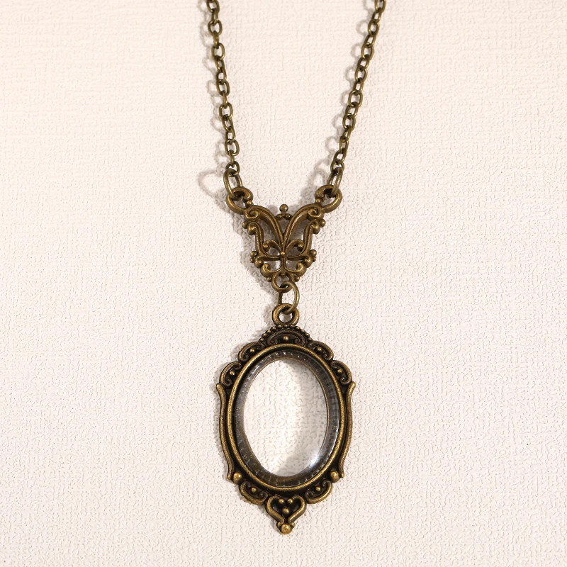 Vintage Victorian Single Piece Pendant Necklace Punk Fashion Lock Chain Men and Women Party Festival Fine Jewelry