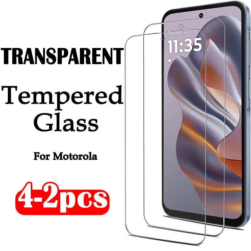 

2-4Pcs 8K Clear Glass For Motorola Edge 50 Neo Moto S50 ThinkPhone E13 E32 E22 E30 E20 G50 G20 G30 G41 G31 G10 Screen Protector