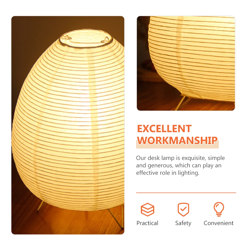 

Paper Lantern Lamp Bedroom Lamps Rice Table Nightlight Warm Light Paper Lantern Lamp Study Room Soft Glow