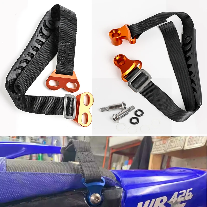 Sangle de traction de sauvetage avant et arrière CNC, pour Honda CRF Suzuki RMZ KAYO T4 T6 KEWS K19 Motocross Enduro moto