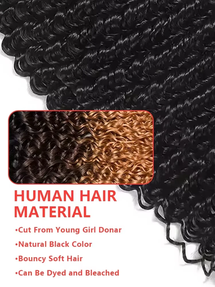 30 32 بوصة البورمية حزم الشعر البشري المجعد موجة عميقة الشعر الخام 3/4 قطعة حزم ملحقات غير المجهزة موجة طبيعية لحمة مزدوجة