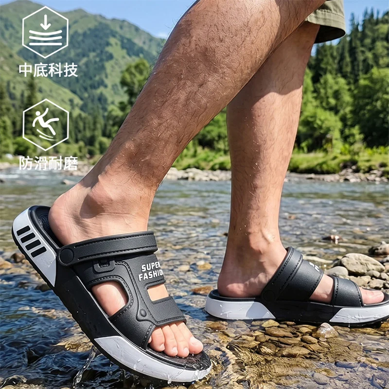 Men Summer Beach Eva Slipper Fashion Soft Soled Platform Sandals Slides Man Indoor Outdoor Comfortable Walking Water Slippers