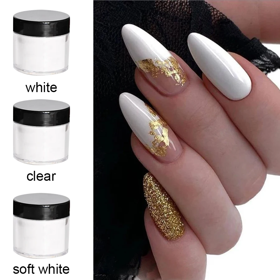 1/3Pcs 3D Nail Art Design Nail intagliato polvere acrilica polvere di cristallo polvere polimerica