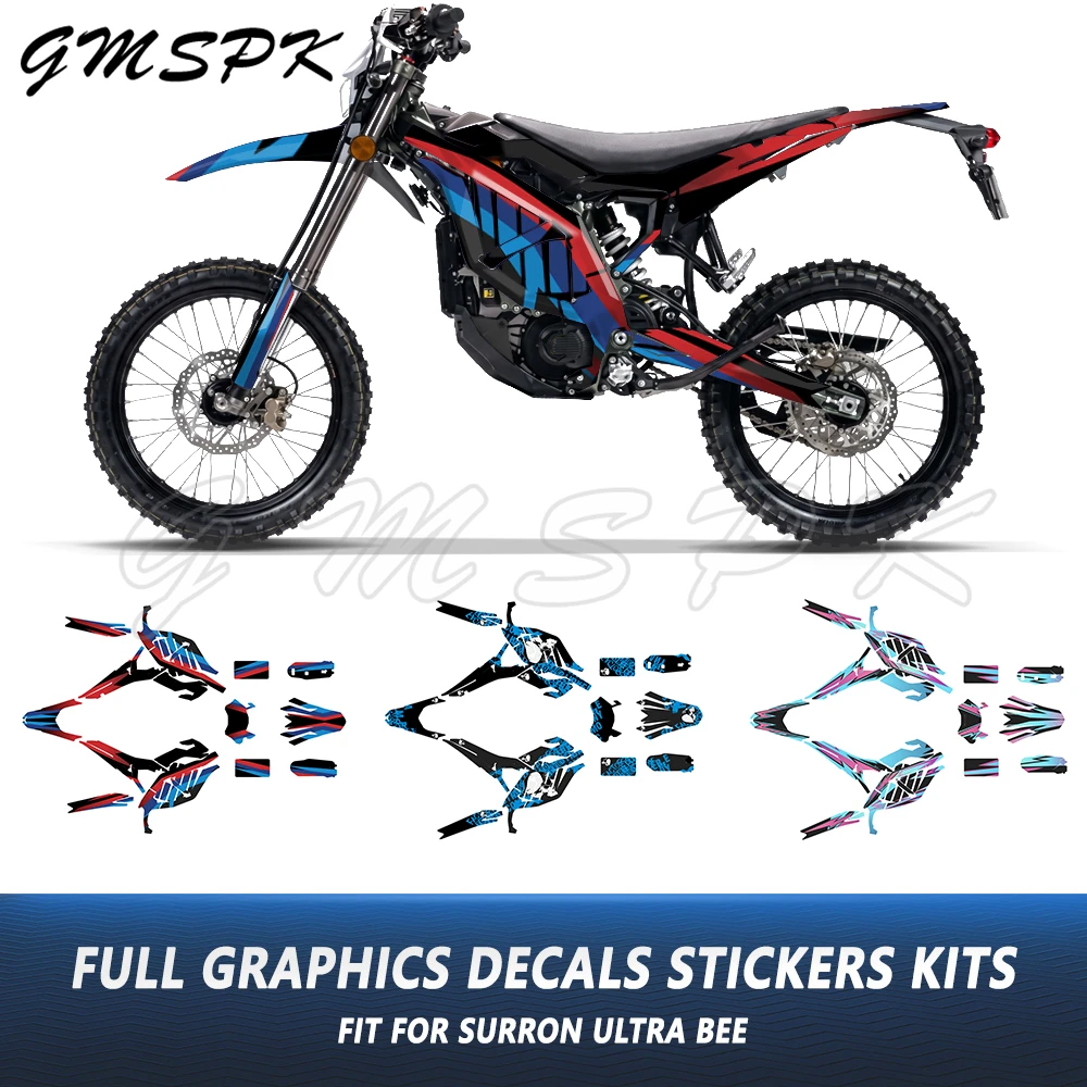 Wodoodporna dekoracyjna naklejka motocyklowa, pogrubiony zestaw naklejek graficznych pasujący do Sur-ron Surron Ultra Bee Dirt Bike 2023 2024 2025