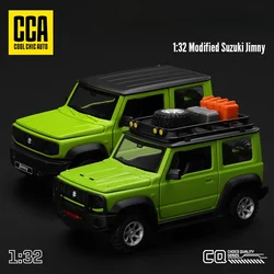 CCA Simulazione Scala 1/32 Modificato Suzuki Jimny Modello di Auto In Lega Diecast Fuoristrada Giocattolo Per I Ragazzi In Miniatura Voiture Regalo