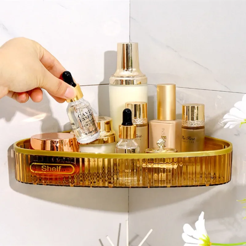 Bathroom Shelf Shower Shelves Corner Shelf Plastic Wall Mount Shower Storage Rack Holder Bathroom Organizer Home Appliance